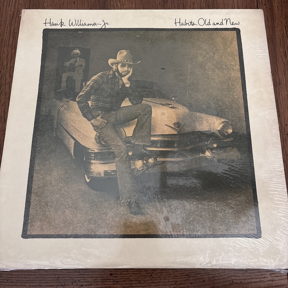 Hank Williams Jr Habits Old and New Vinyl LP Record Album Elektra / Curb 1980
